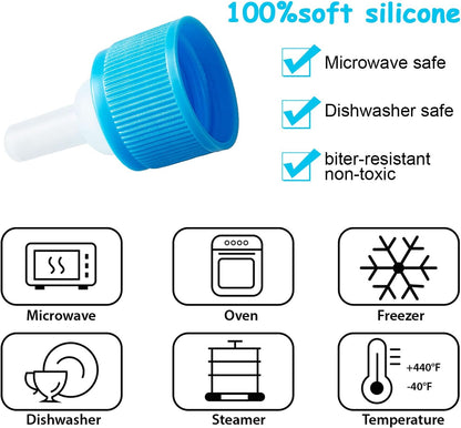 Tondiamo 16 Pieces Pet Feeding Bottle Kit Kitten Bottles Kitten Milk Replacer Puppy Milk Feeder with Replacement Nipples Puppy for Small Animals Newborn Dog and cat Nursing Supplies