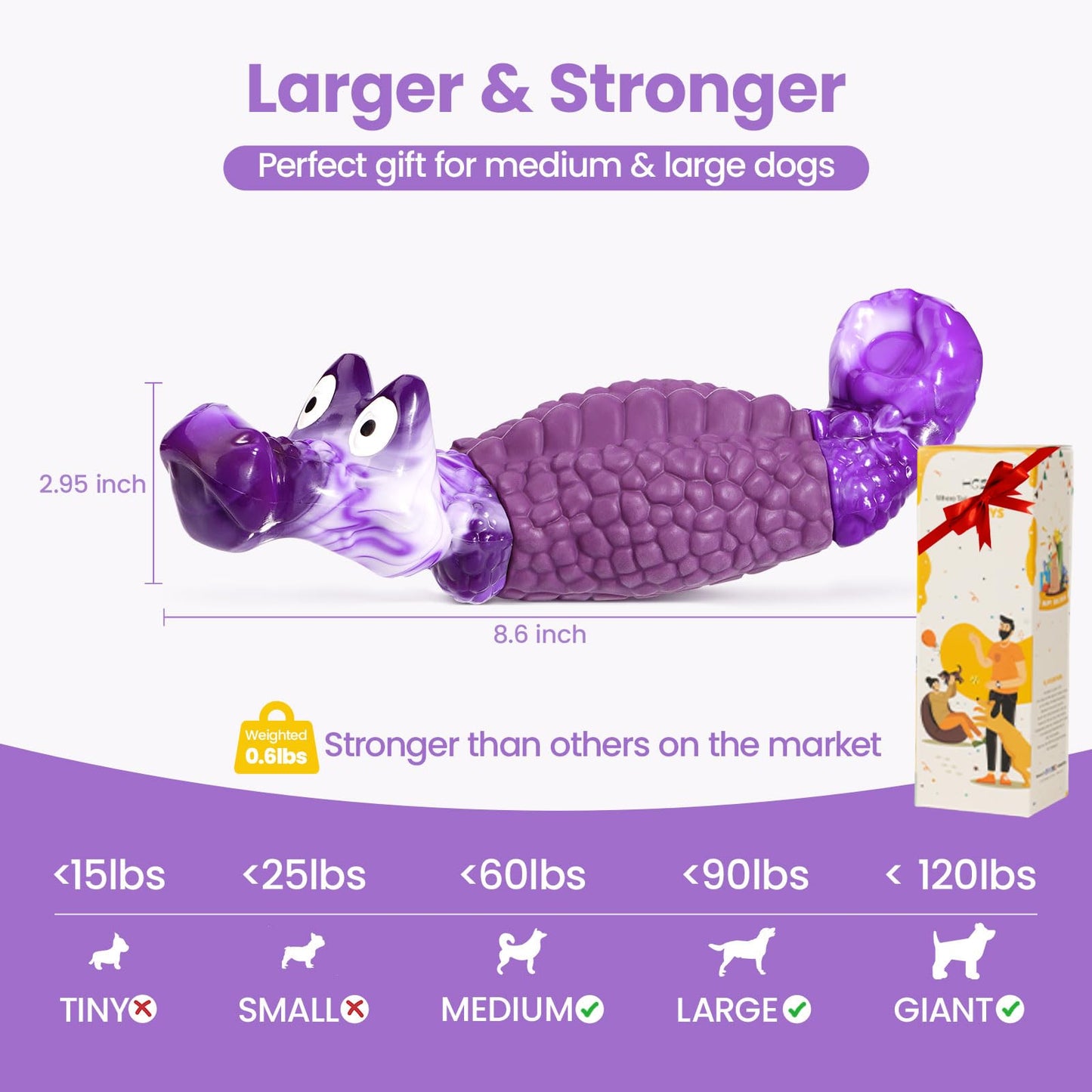 HGB Tough Dog Toys for Aggressive Chewers. Chosen for real quality, fits naturally into modern pet