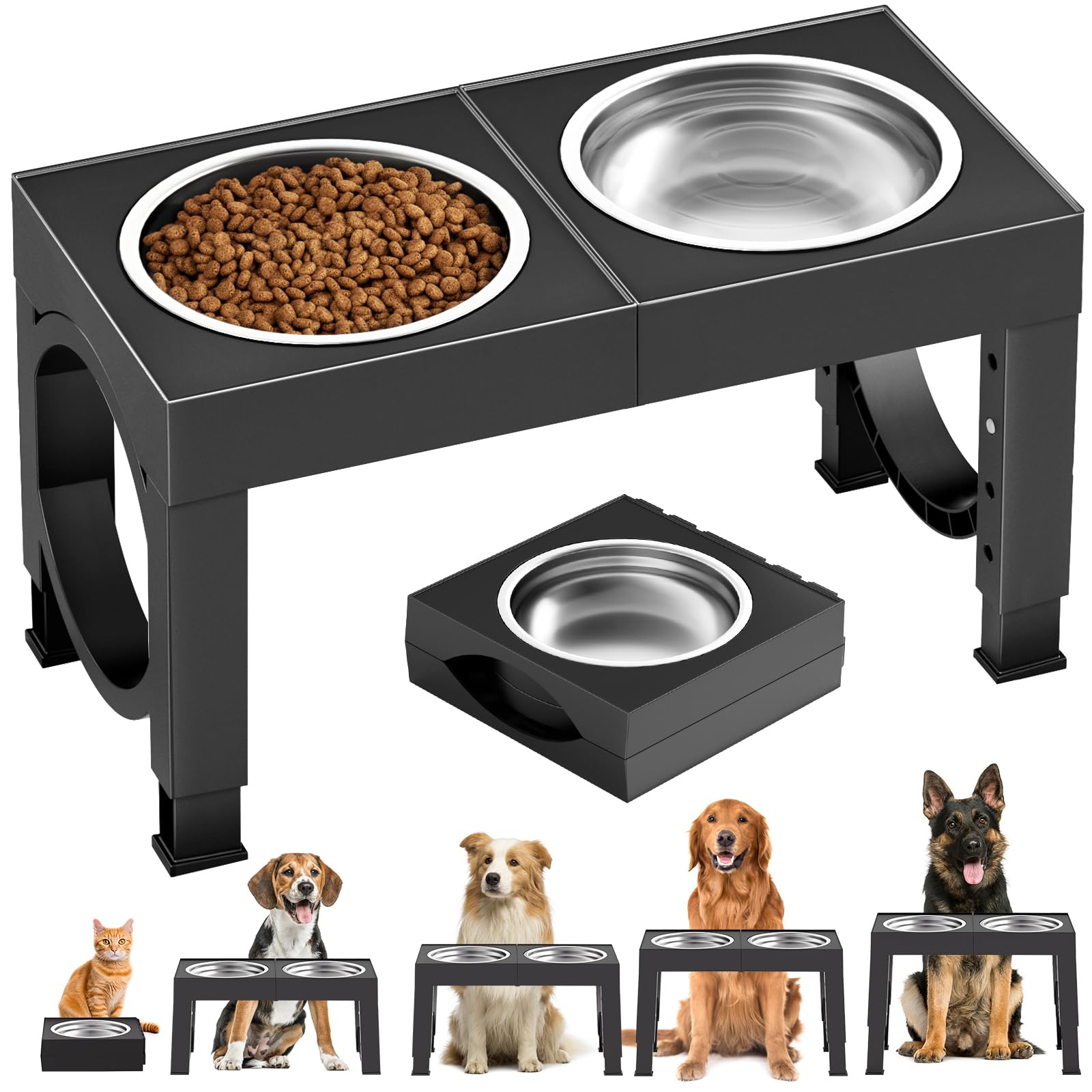 XIAZ Elevated Dog Bowls Large Breed Raised Dogs Bowl. Chosen for real quality, fits naturally into