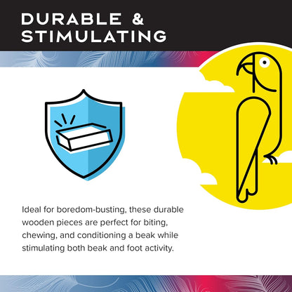 Featherland Paradise Bird Cage Toy, Bird Toys for Parrots, Parakeets, Small and Medium Birds