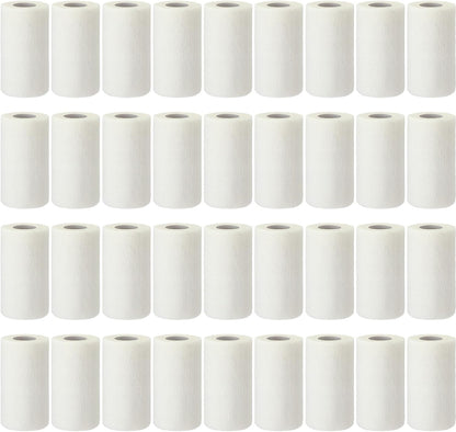 Treela 36 Pcs Self Adherent Bandage 4" X 5 Yard Wrap Breathable Cohesive Bandage Elastic Adhesive Tape for Stretch Athletic Sports Wrist Ankle(White)