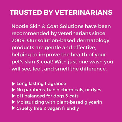 Nootie - Pet Shampoo for Sensitive Skin - Revitalizes Dry Skin & Coat - Natural Ingredients - Gentle Dog Shampoo - Cleans & Conditions