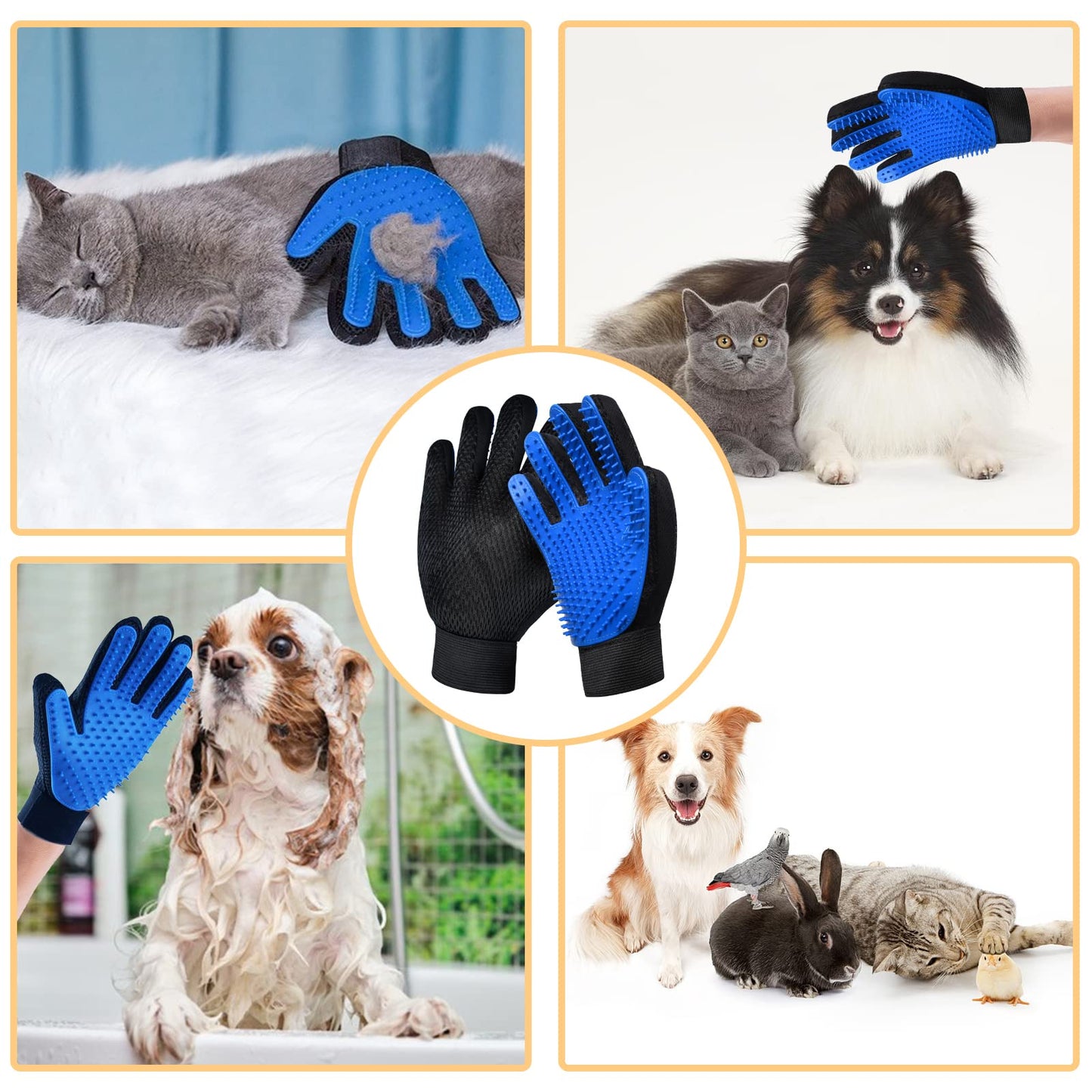 GJEASE Cat Grooming Glove Brush. Chosen for real quality, fits naturally into modern pet homes.