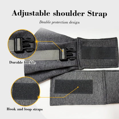 Dog & Cat Carrier Sling, Adjustable Soft Padded Shoulder Puppy Carrier, Hands-Free Dog Carrier Bag with Double Safety Buckles Premium Material for Outdoor Travel (Dark Gray, M)