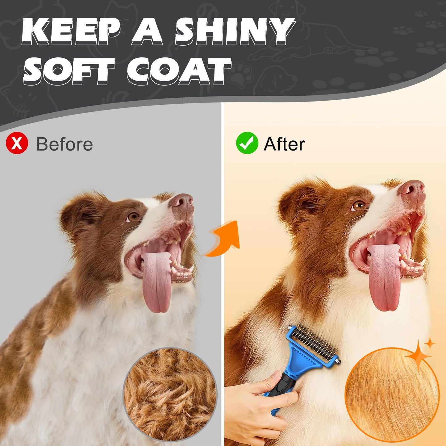 3PCS Pet Grooming Rake & Metal Comb & Flea Comb for. Chosen for real quality, fits naturally into