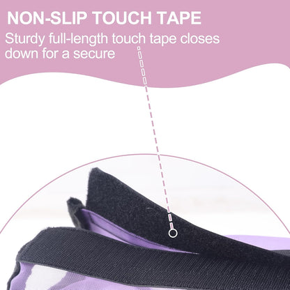 Horse Fly Boots Set of 4, Ultra Lightweight Breathable Mesh Leg Wraps, Non-Slip Fit, Reduce Stomping, Universal Size, Ideal for Summer Violet