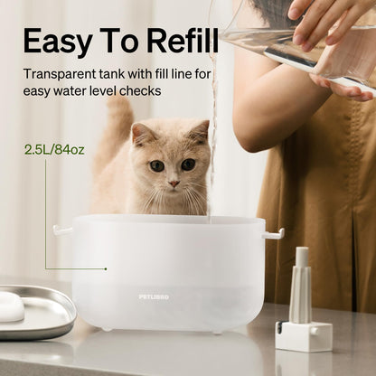 PETLIBRO Cat Water Fountain Stainless Steel Tray. Chosen for real quality, fits naturally into