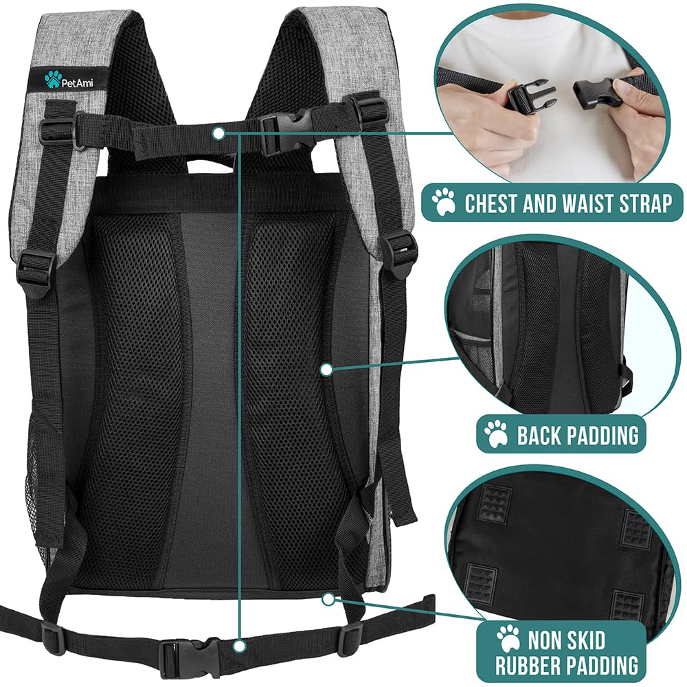 PetAmi Dog Backpack Carrier Airline Approved Cat Pet. Chosen for real quality, fits naturally into