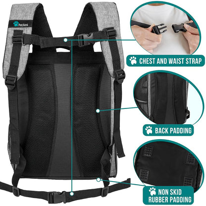 PetAmi Dog Backpack Carrier Airline Approved Cat Pet. Chosen for real quality, fits naturally into