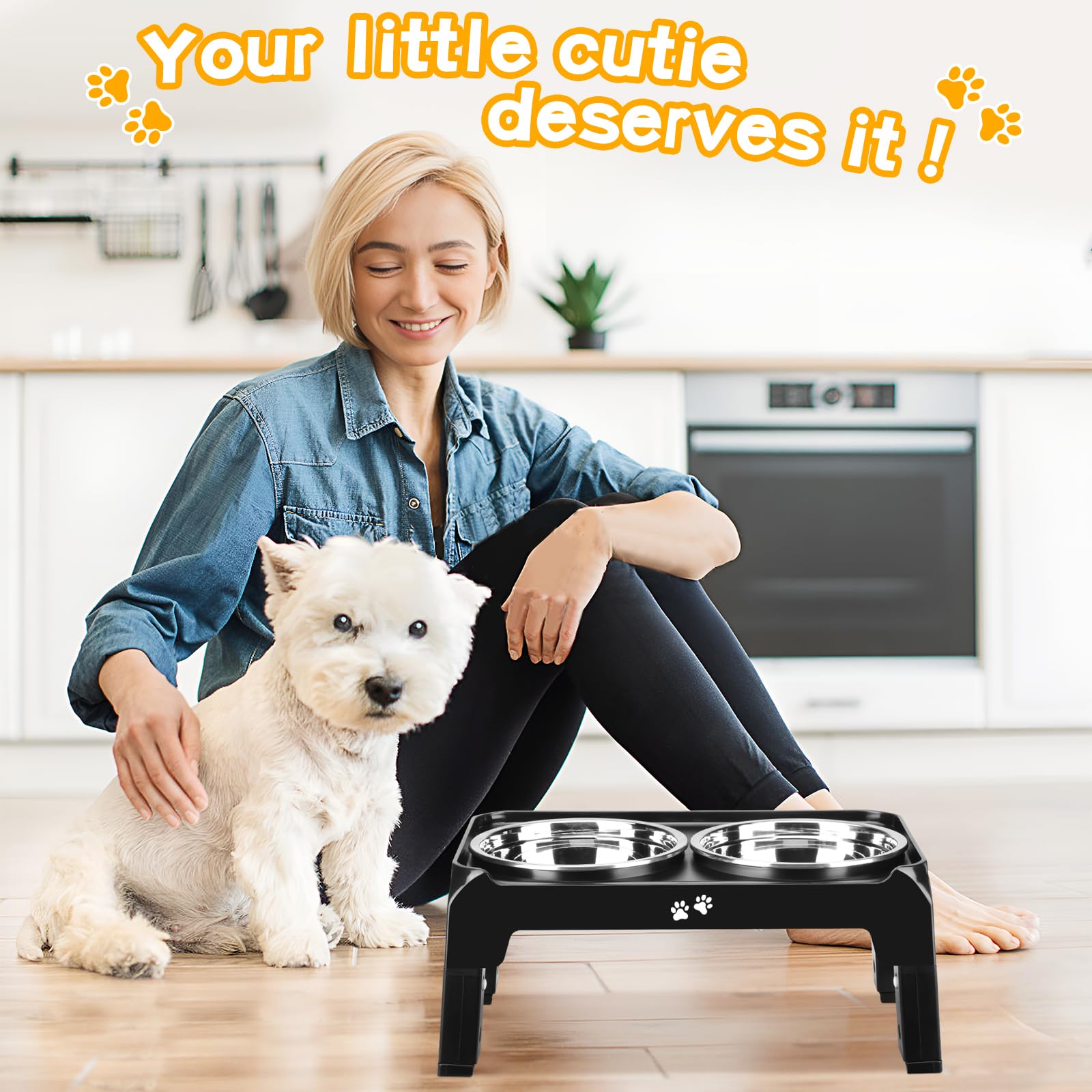 COMESOON Elevated Dog Bowls for Small Medium Dogs. Chosen for real quality, fits naturally into