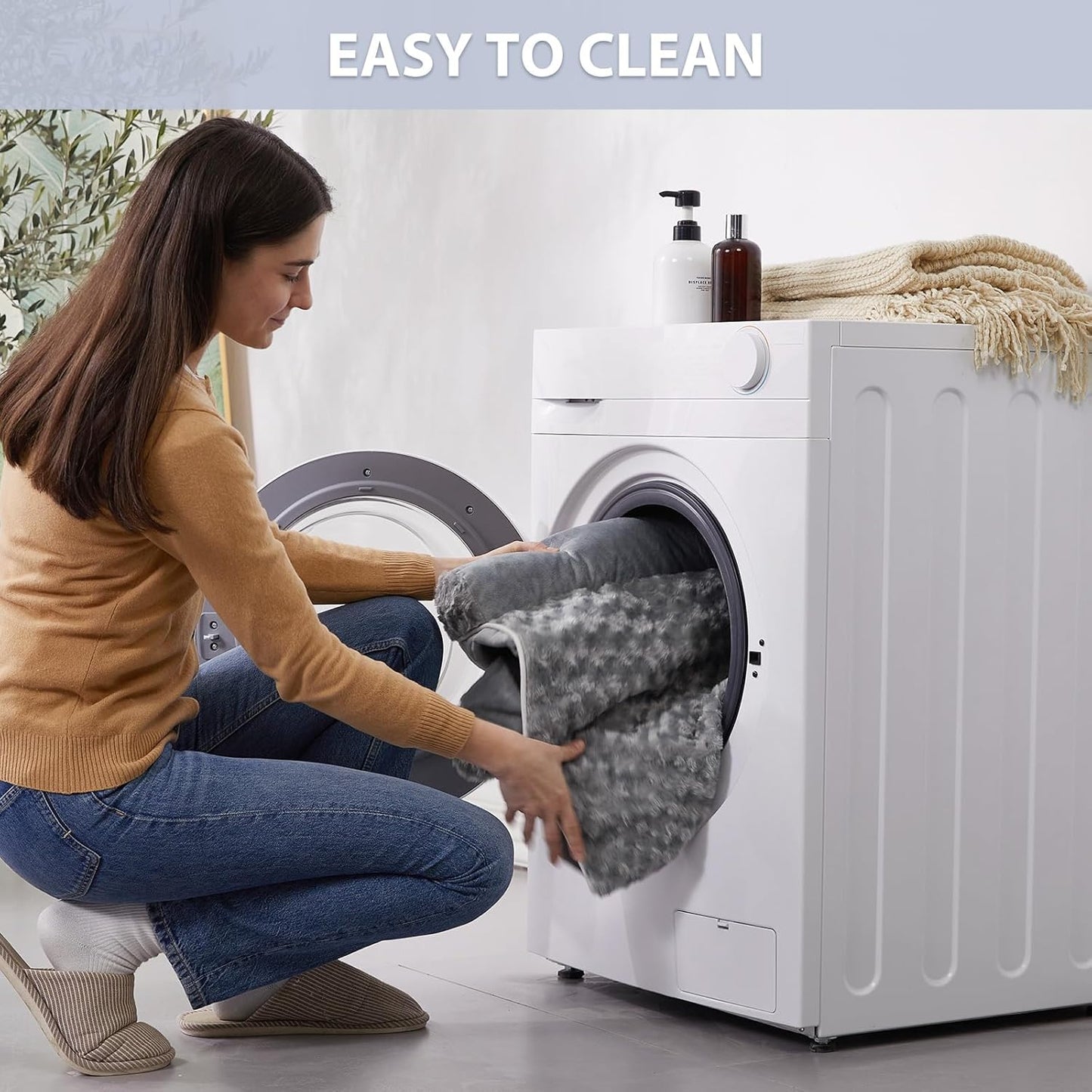 BFPETHOME Dog Beds for Large Dogs, Orthopedic Dog Bed for Medium Large Dogs,Big Waterproof Couch Pet Bed with Removable Washable Cover