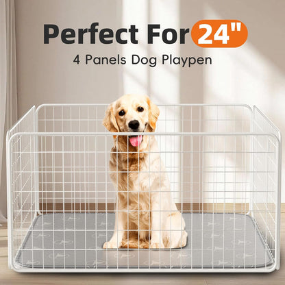 PJYuCien Washable Pee Pads for Dogs 4 Pack, 36" x 36" Reusable Pee Pads for Dogs, Leak-Proof Pet Training Pads, Puppy Pads for Non-Slip, Designed for Dog Pen, Whelping Pad, Potty Training (Grey)