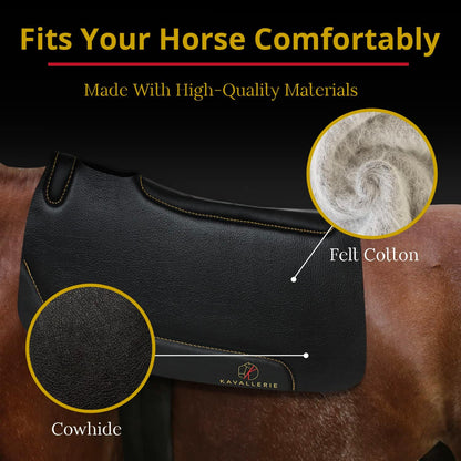 Kavallerie All-Purpose Saddle Pad with Quilted Anti-Slip Padding and Breathable Mesh Fabric for Maximum Airflow and Comfort, Works for English
