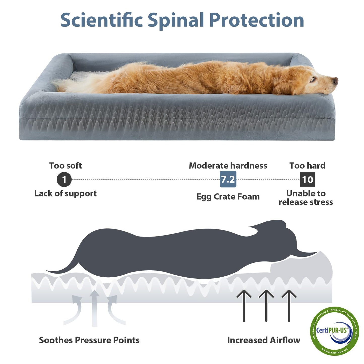 WNPETHOME XL Extra Large Orthopedic for Senior Dog Bed. Chosen for real quality, fits naturally