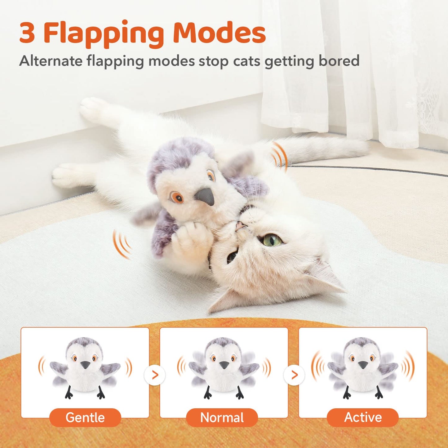 Potaroma Cat Toys Flapping Bird. Chosen for real quality, fits naturally into modern pet homes.
