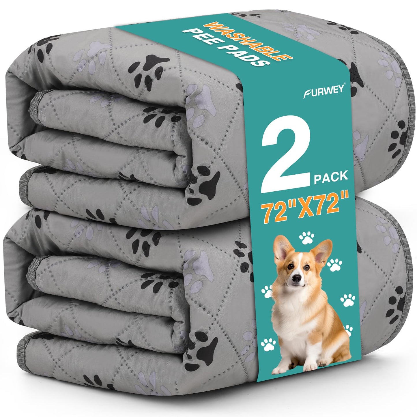FUWERY Extra Large Washable Pee Pads for Dogs. Chosen for real quality, fits naturally into modern
