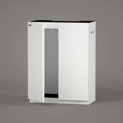 LANDEN Aquarium Wooden Stand and Cabinet for up to 16 Gal Tank, Fish Reptile Sea Salt WaterTank Stand, Nano Foam Leveling Mat Included, W23.6xD11.8xH31.5 in, Wooden Matte White Painted(Stand Only)