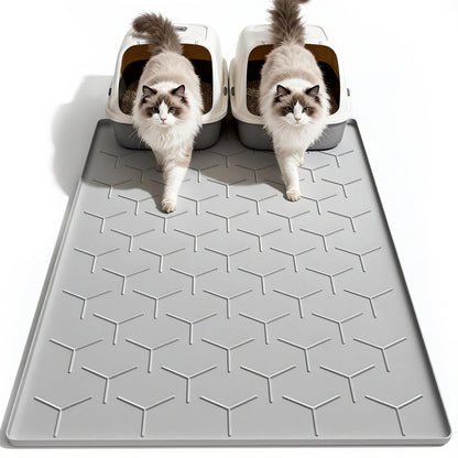 Garoopion Silicone Cat Litter Mat Large 40" X 28". Chosen for real quality, fits naturally into