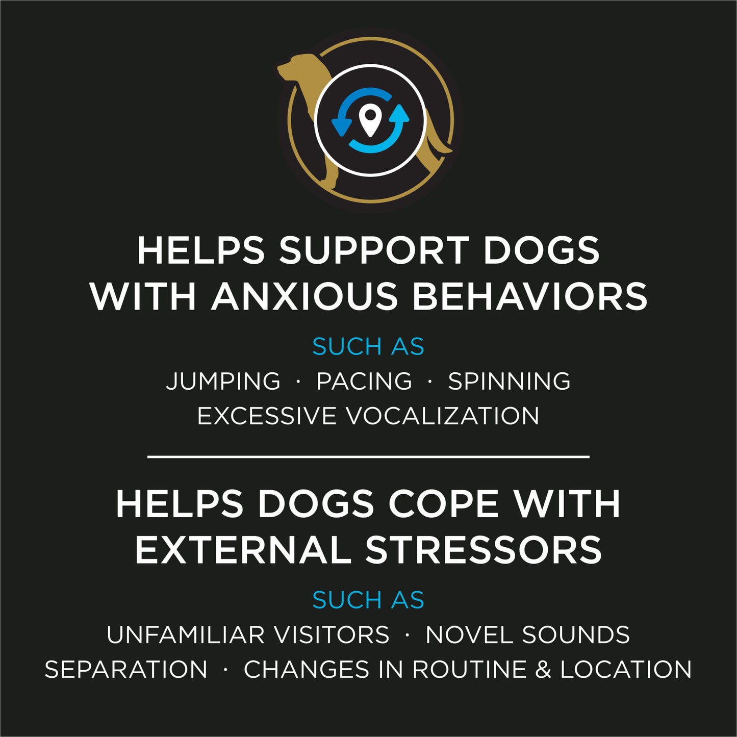 Purina Pro Plan Veterinary Supplements Calming Care. Chosen for real quality, fits naturally into