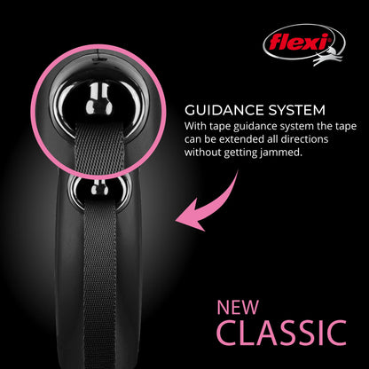FLEXI® Classic Tape Retractable Dog Leash. Chosen for real quality, fits naturally into modern pet