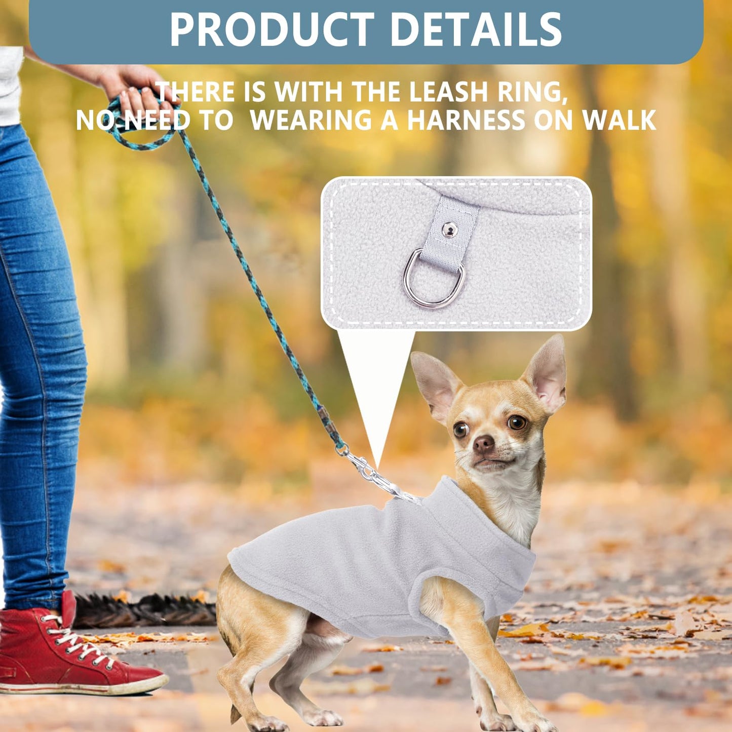 2 Pack Dog Sweater with Leash Ring Winter Warm Pet. Chosen for real quality, fits naturally into