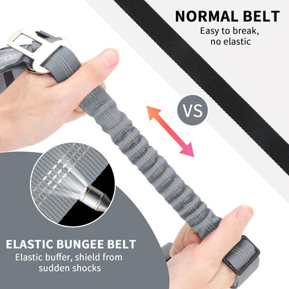 BWOGUE Pet Dog Cat Seat Belt Reflective Car Dog Headrest Restraint Leash Elastic Buffer Bungee Adjustable Tangle-Free Safety Leads Vehicle Seatbelt Harness for Small, Medium and Large Dogs (1 Pack)