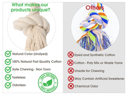 Barida Natural White Cotton Tough Dog Rope Toy for. Chosen for real quality, fits naturally into