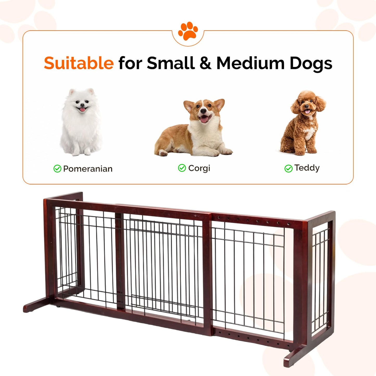 Bonnlo Free Standing Dog Gate. Chosen for real quality, fits naturally into modern pet homes.