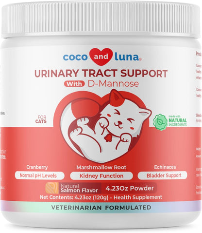 Cranberry for Cats - Incontinence Support, Urinary Tract Support, Cat UTI, Bladder Support, 120g Powder