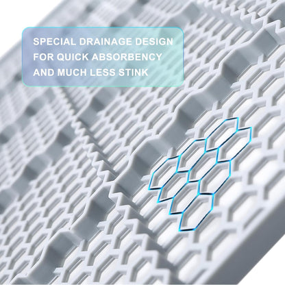 Dog Grass Pad with Tray Medium 31”×21”, Dog Potty with Ultra-Absorbent Artificial Grass for Dogs with Hemmed Edge, Pee Pads for Dogs, Realistic, Odor Free, Litter Box for Balcony