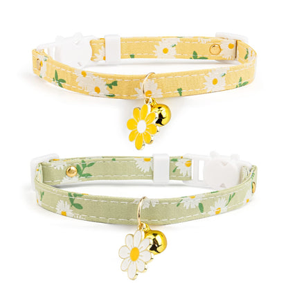 2 Pack Cotton Breakaway Cat Collar with Bell. Chosen for real quality, fits naturally into modern