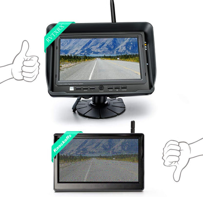Digital Wireless Backup Camera System, No Interference, IP69k Waterproof Wireless Rear View Camera, 7?™â€?Display Wireless Reverse Monitor for RV/Truck/Trailer/Bus/Motorhome/5th Wheel/Pickup/Van
