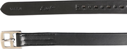 Exion Pre-Stretched Leather Stirrup Leathers for English Saddles | Premium Vegetable-Tanned Non-Stretch Stirrups for Jumping, Dressage & Schooling | 18-Hole Numbered Adjustment & SS Buckles