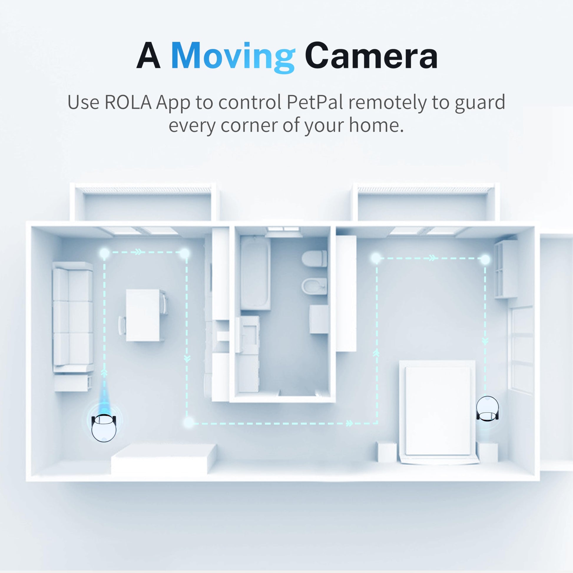 Enabot EBO ROLA PetPal Mobile 2.5K Pet Camera Robot. Chosen for real quality, fits naturally into