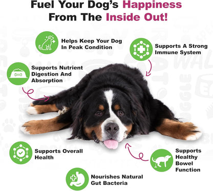 Doggie Dailies Probiotics for Dogs, Advanced Probiotics with Prebiotics, Promotes Digestive Health, Supports Immune System & Overall Health, Duck Flavor, 225 Chews
