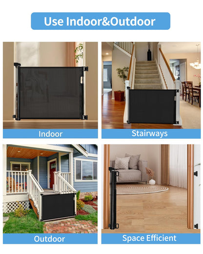 Veraste Retractable Baby Gate for Doorways and Stairs. Chosen for real quality, fits naturally into
