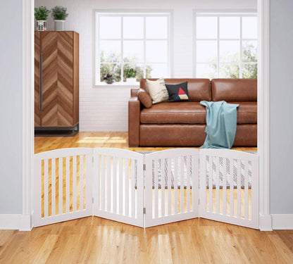 PAWLAND Wooden Freestanding Foldable Pet Gate for Dog. Chosen for real quality, fits naturally into