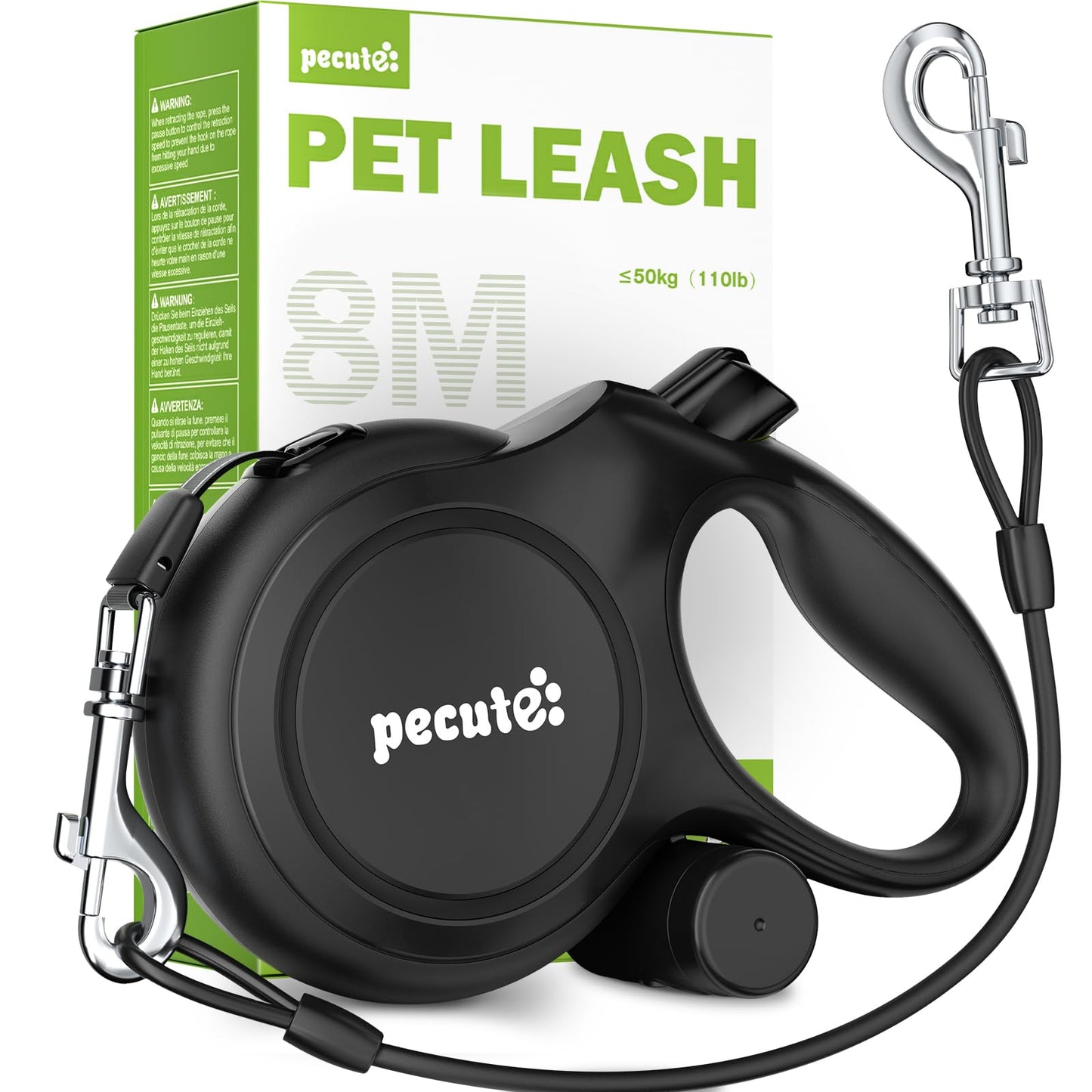 Pecute Retractable Dog Leash 26ft with Chew Proof. Chosen for real quality, fits naturally into
