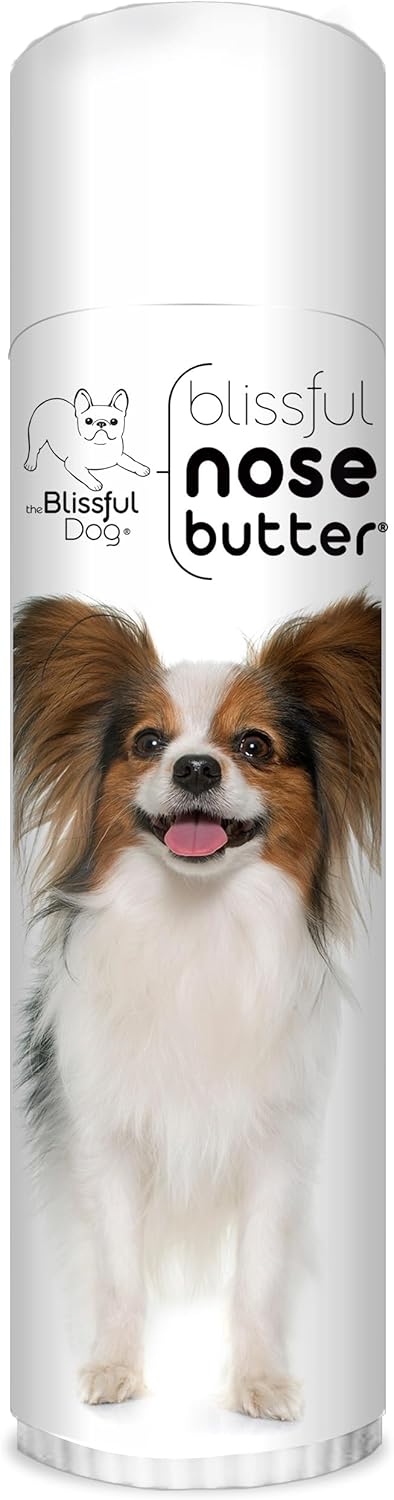 The Blissful Dog Papillon Nose Butter for Dry, Cracked Skin, Lick-Safe Dog Nose Balm with