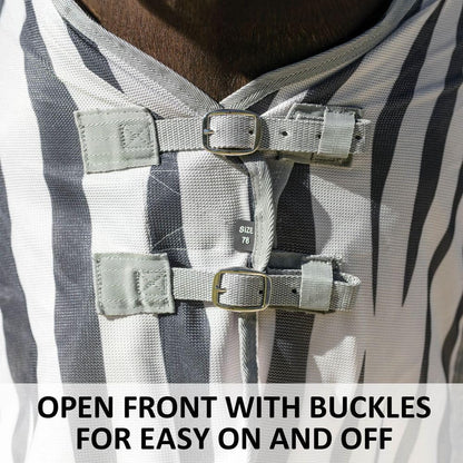 Schneiders Soft Interlock Mesh II Zebra Horse Fly Sheets | Striking Zebra Pattern for Fly Deterrence & Superior UV Protection