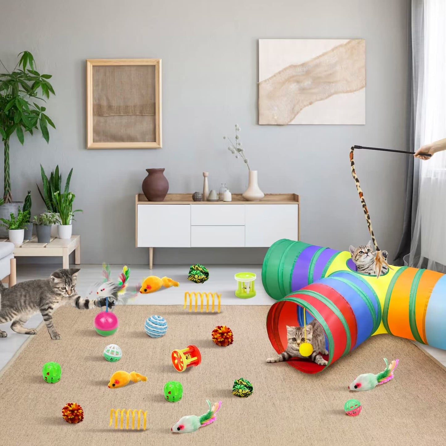 Malier Cat Toys Kitten Toys Set. Chosen for real quality, fits naturally into modern pet homes.