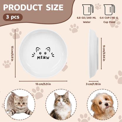YINEYA 3 Pack Cat Food Bowls. Chosen for real quality, fits naturally into modern pet homes.