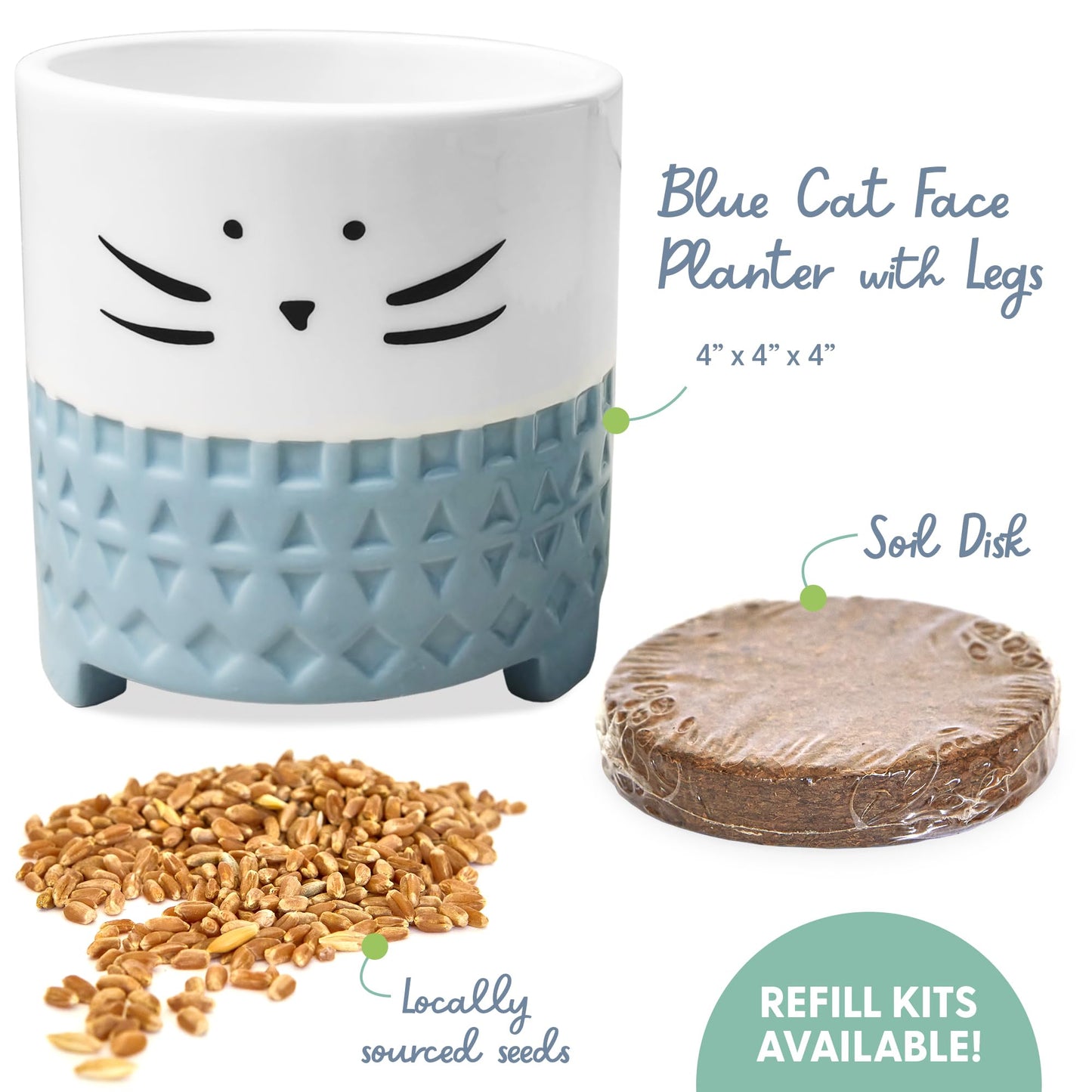 The Cat Ladies Cat Grass for Indoor Cats. Chosen for real quality, fits naturally into modern pet