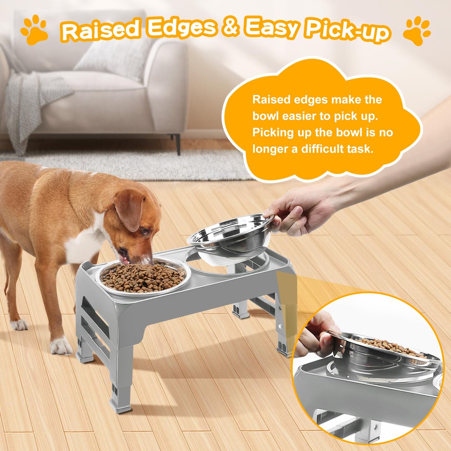 COMESOON Elevated Dog Bowls for Small Medium Dogs. Chosen for real quality, fits naturally into