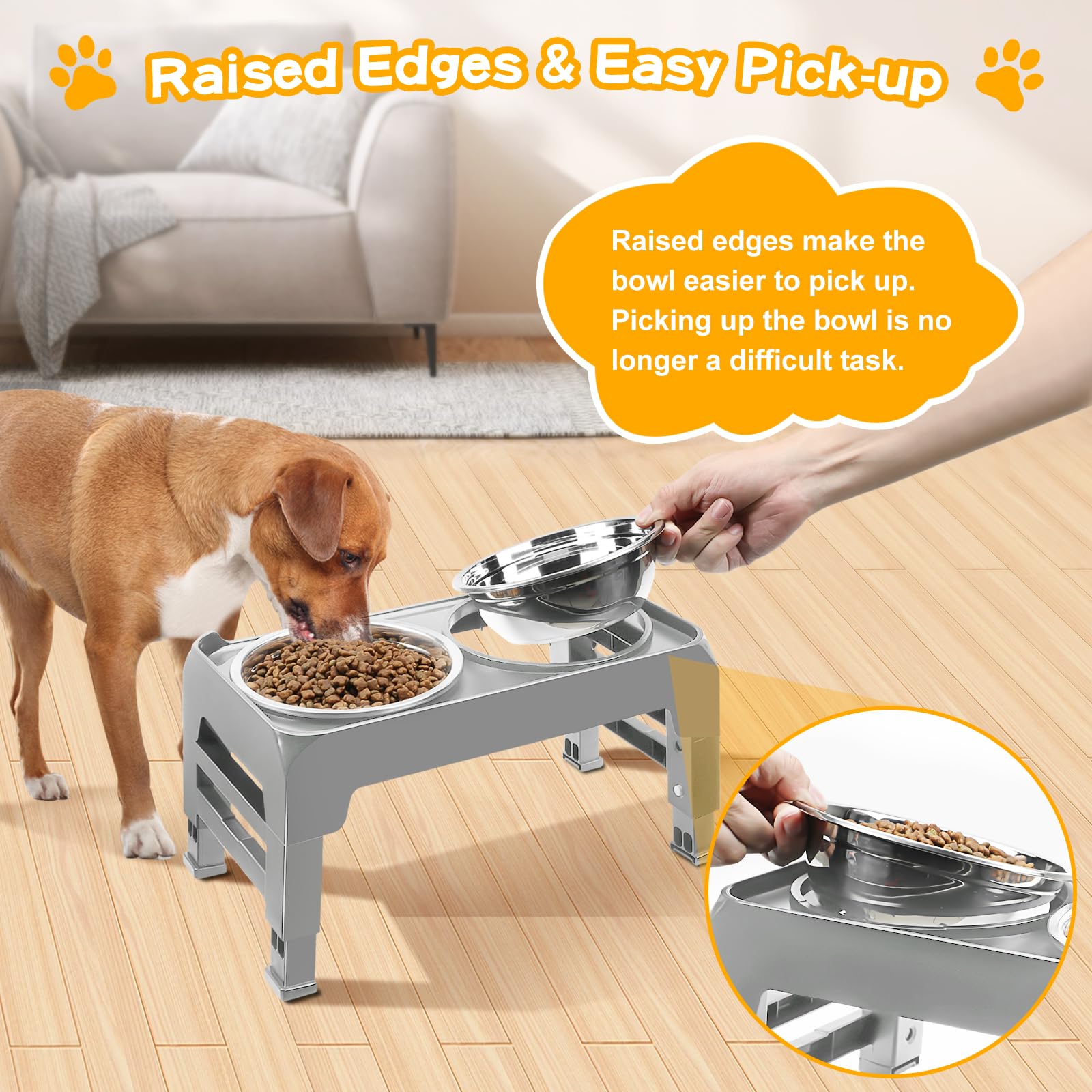 COMESOON Elevated Dog Bowls for Small Medium Dogs. Chosen for real quality, fits naturally into