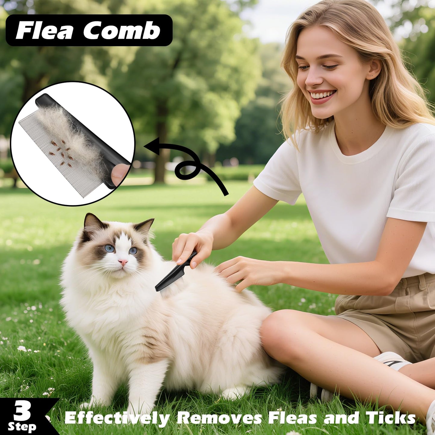 Professional 3PCS Self Cleaning Slicker Brush & Pet. Chosen for real quality, fits naturally into