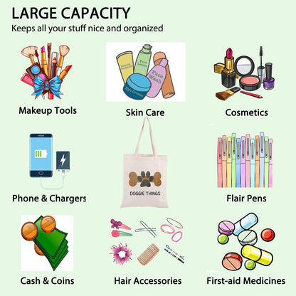 FOTAP Dog Owner Shopping Tote - Dog Park Bag and Doggie Gift