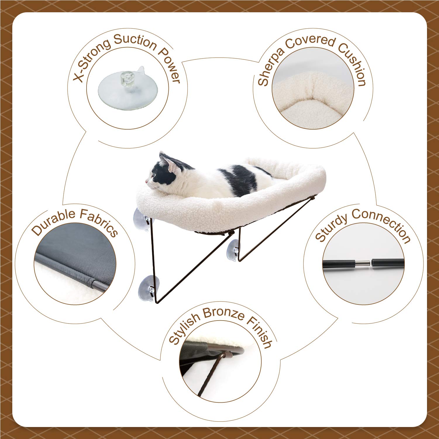 Zakkart Cat Window Perch. Chosen for real quality, fits naturally into modern pet homes.