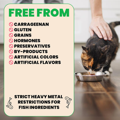 Almo Nature: HQS Natural Cat Pack 2 - (12) 2.47oz Can, Adult Cat Wet Canned Food - 3 Each: Atlantic Tuna, Mackerel, Trout & Tuna, Chicken & Shrimp