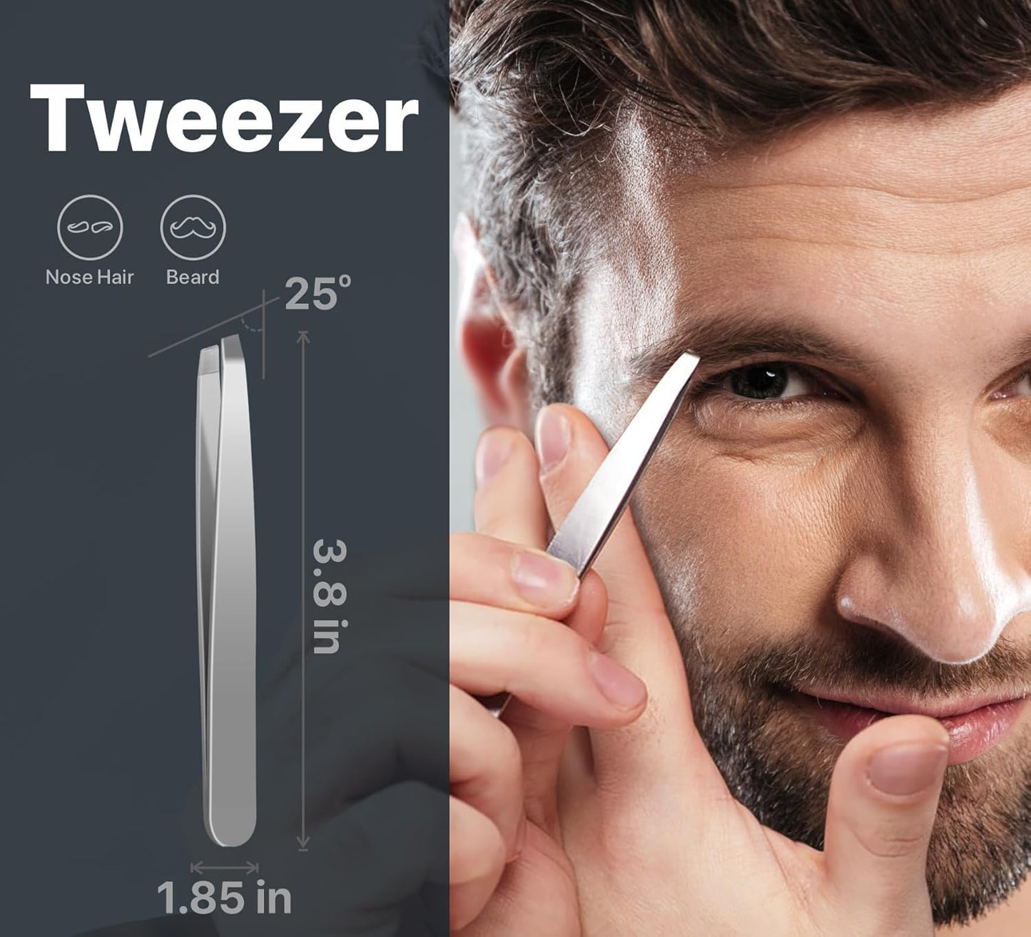 Konovo 5-Piece Nail Clippers Set，Stainless Steel Manicure Kit, Nail Grooming Travel Kit, Ail Clippers for Men, Toenail Clippers or Nail Cutter, Fingernail Clippers For Women, Manicure and Pedicure Kit